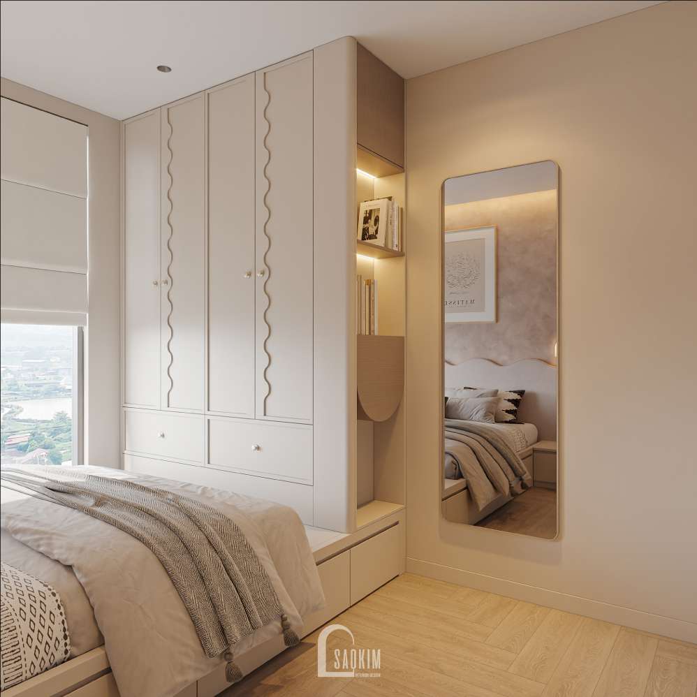 Thiết kế phòng ngủ cho bé gái căn hộ Viha Complex Leciva xinh xắn